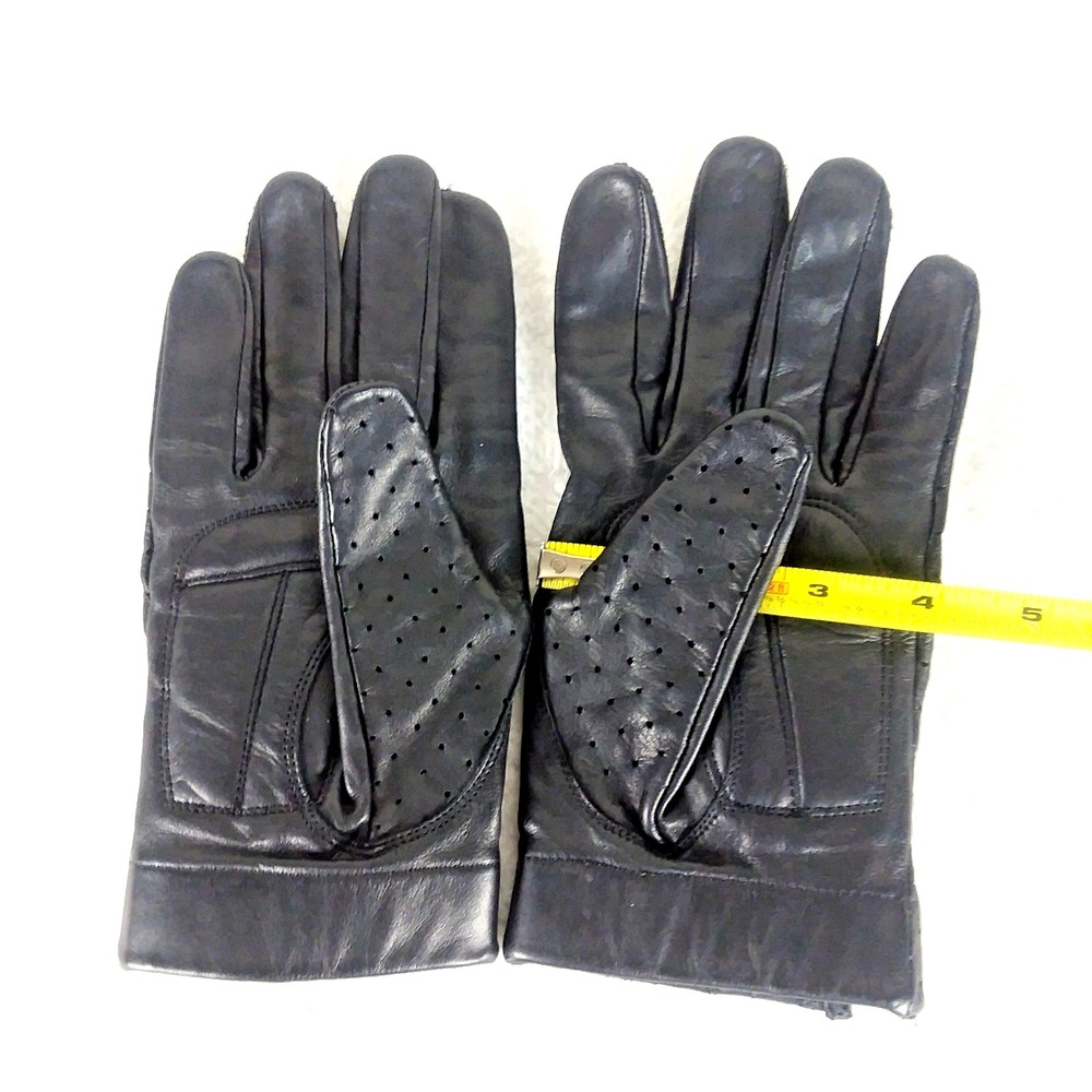 Vintage River Road Black Cheyenne Style Motorcycle Gloves Size Mens Large - Picture 3 of 10